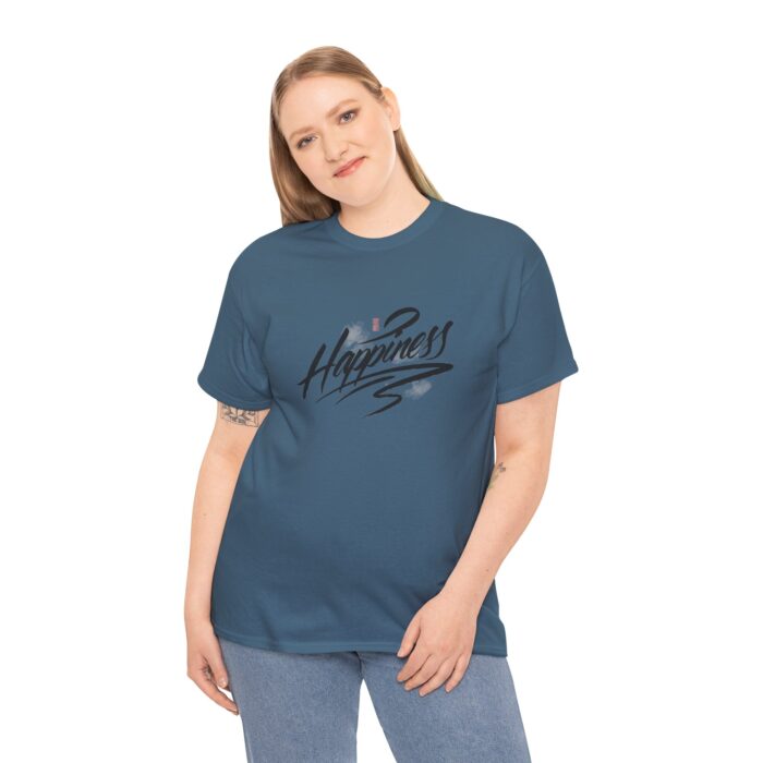 Happiness Unisex Heavy Cotton Tee - Comfortable Daily Wear - Image 3