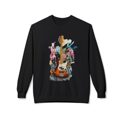 Music is life Unisex Midweight Softstyle Fleece Crewneck Sweatshirt