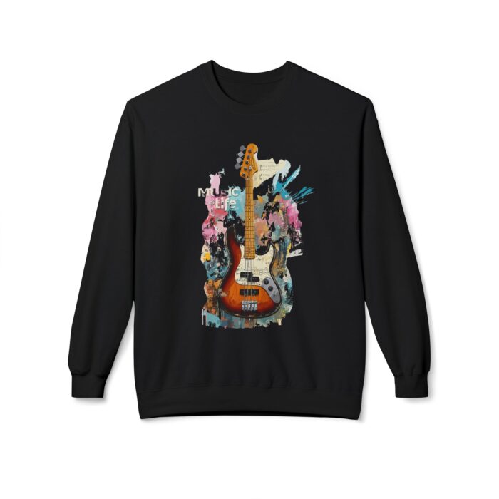 Music is life Unisex Midweight Softstyle Fleece Crewneck Sweatshirt