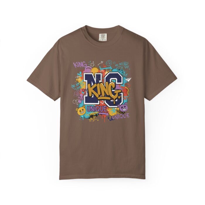Unisex Garment-Dyed T-Shirt - Colorful 'King' Graphic Tee for Trendsetters - Image 29
