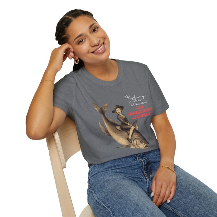 Whimsical Fishing Adventure T-Shirt | Fun Graphic Tee for Outdoorsy Types, Gift for Fishermen, Unisex T-Shirt, Casual Wear, Vintage Style - Image 21