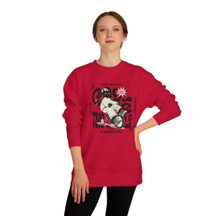 Too cool for two wheels Unisex Crew Neck Sweatshirt - Image 52