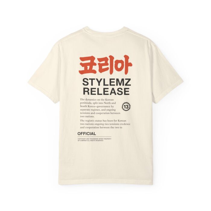 Unisex Garment-Dyed T-shirt - Korean Style Release Tee - Image 6