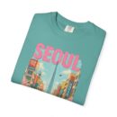 Seoul Inspired Unisex Garment-Dyed T-Shirt - Trendy Streetwear with Cityscape Design