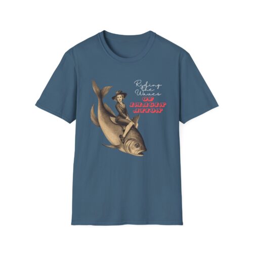 Whimsical Fishing Adventure T-Shirt | Fun Graphic Tee for Outdoorsy Types, Gift for Fishermen, Unisex T-Shirt, Casual Wear, Vintage Style