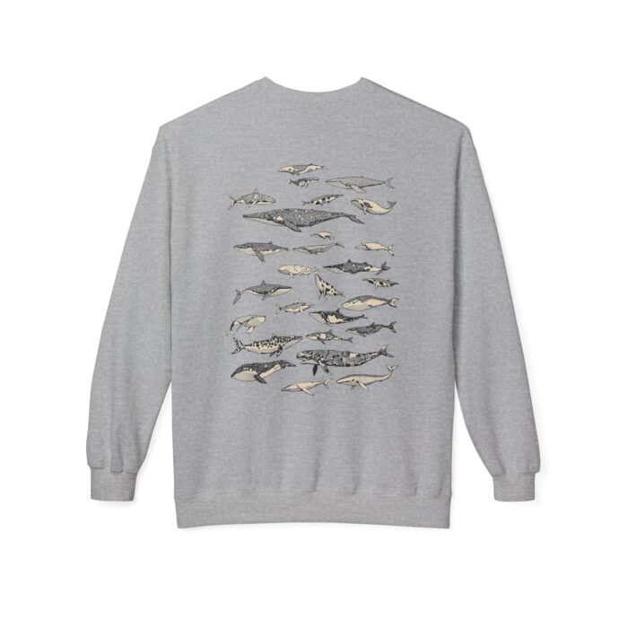 For Whales Unisex Midweight Softstyle Fleece Crewneck Sweatshirt - Image 3