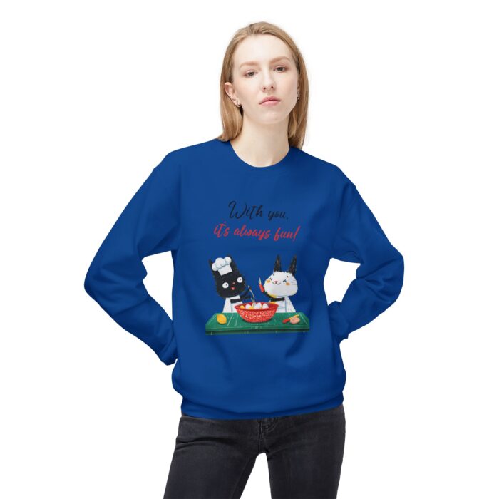 With you it's always fun Unisex Midweight Softstyle Fleece Crewneck Sweatshirt - Image 47