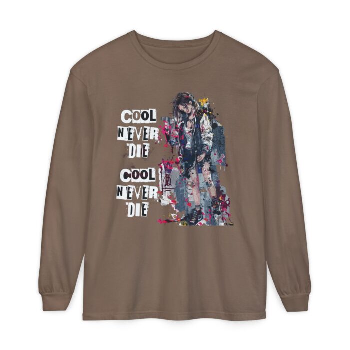Cool never die Garment-dyed Long Sleeve T-Shirt - Image 61