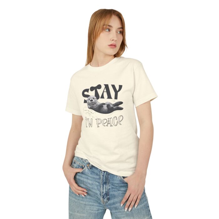 Stay in Peace Graphic Tee, Unisex Cotton T-Shirt, Casual Apparel, Gift for Friends, Relaxed Vibe Clothing - Image 4
