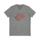 Jesus was a carpenter Unisex Jersey Short Sleeve V-Neck Tee