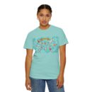 Happy Vibes Unisex Garment-Dyed T-Shirt, Summer Outfit, Beach Day Tee, Gift for Friends, Relaxing T-Shirt, Holiday Apparel