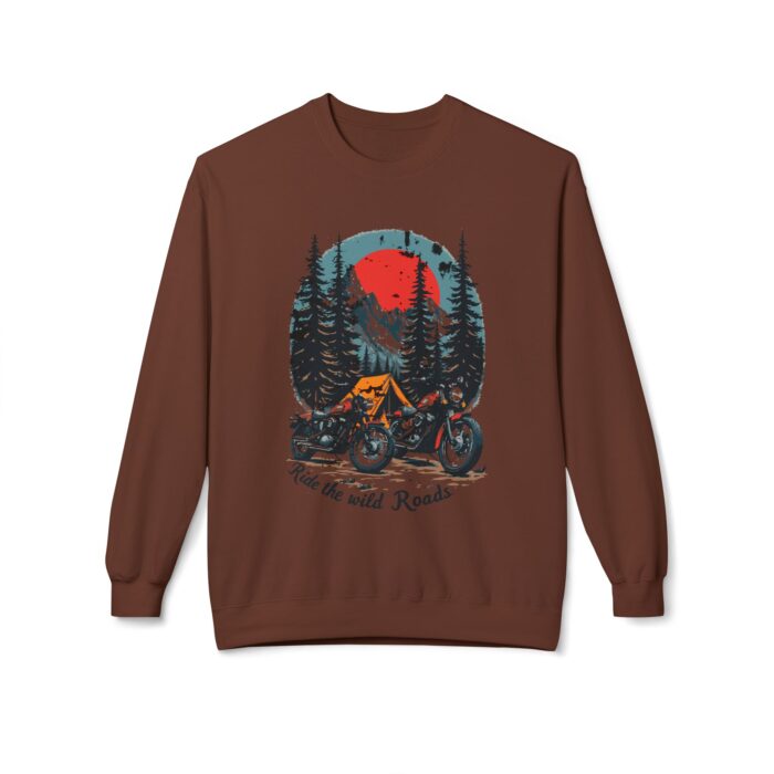 Ride the wild roads Unisex Midweight Softstyle Fleece Crewneck Sweatshirt - Image 17