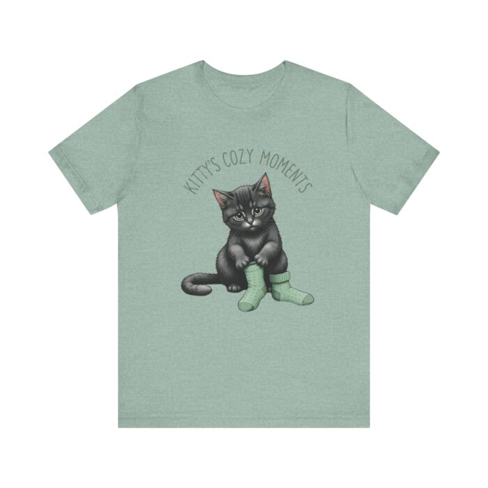 Cute Cat Jersey Tee - Kitty's Cozy Moments, Pet Lover Shirt, Gifts for Cat Owners, Animal Lover Apparel, Fun Cat Lover Tee - Image 55