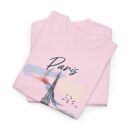 Paris Eiffel Tower Unisex Heavy Cotton Tee, Travel Shirt, Gift for Travelers, Vacation Shirt, Paris Lover Apparel