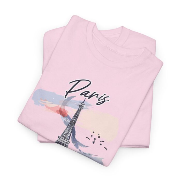 Paris Eiffel Tower Unisex Heavy Cotton Tee, Travel Shirt, Gift for Travelers, Vacation Shirt, Paris Lover Apparel - Image 60