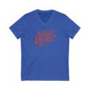 Jesus was a carpenter Unisex Jersey Short Sleeve V-Neck Tee