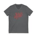 Jesus was a carpenter Unisex Jersey Short Sleeve V-Neck Tee