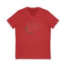 Jesus was a carpenter Unisex Jersey Short Sleeve V-Neck Tee