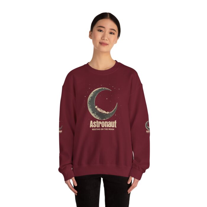Astronaut Resting on the Moon  Unisex Heavy Blend™ Crewneck Sweatshirt - Image 34
