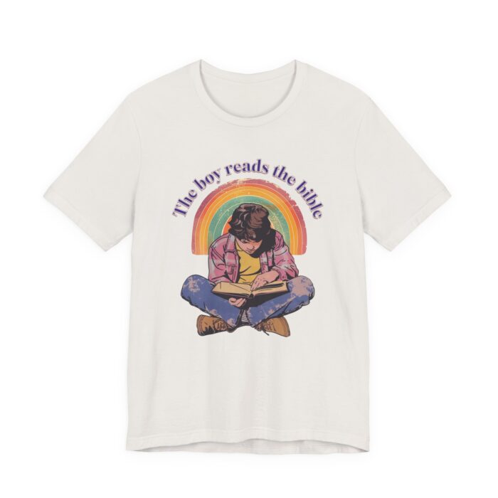 The boy reads the bible Unisex Tee - Image 15