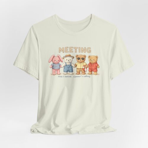 Cute Animal Meeting Tee | Unisex Short Sleeve Shirt, Animal Lovers Gift, Fun Casual Wear, Gift for Kids, Playdate Apparel