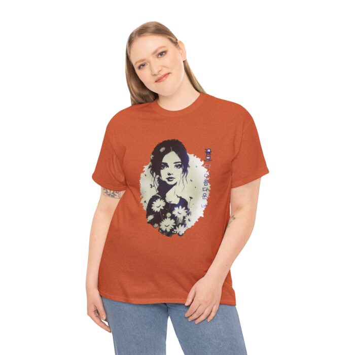 You are more beautiful than flowers Unisex Heavy Cotton Tee - Image 9
