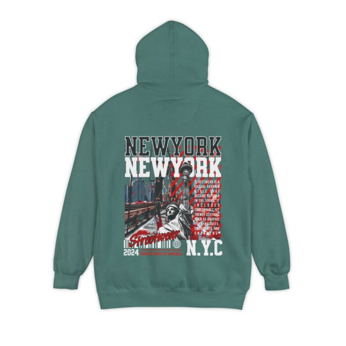 New York Streetwear Unisex Garment-Dyed Hoodie - Image 34