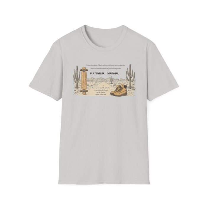 Be a traveller everywhere Unisex Softstyle T-Shirt - Image 9