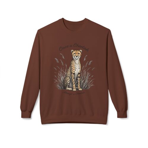 Always a cheetah Unisex Midweight Softstyle Fleece Crewneck Sweatshirt