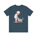 Cute Cat Lover Tee, Animal Graphic Shirt, Gift for Cat Mom, Funny Pet Lover Apparel, Love Knows When You're Quiet T-Shirt
