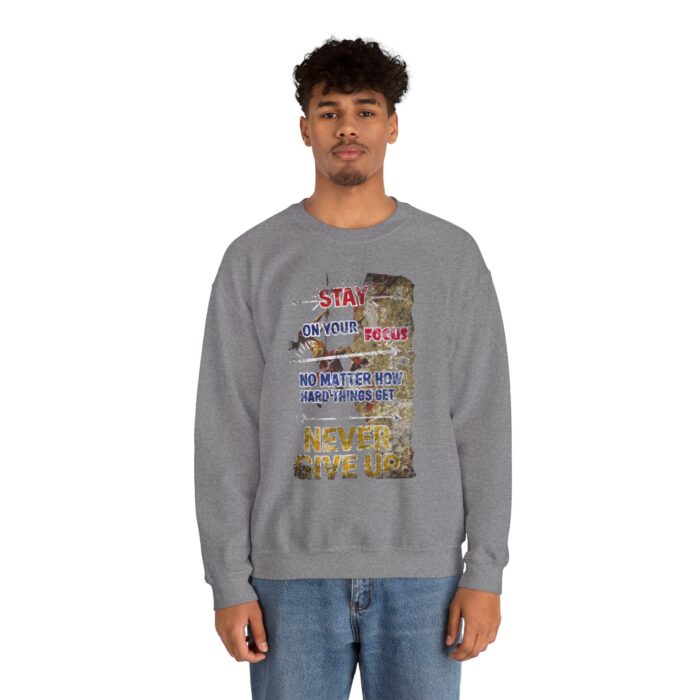 Never give up Unisex Heavy Blend™ Crewneck Sweatshirt - Image 15