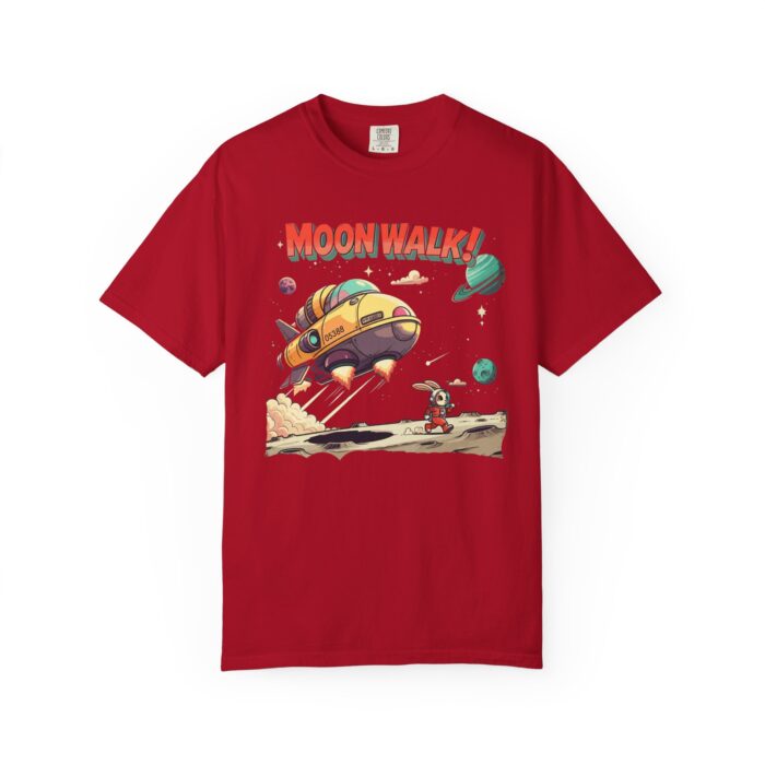 Playful Space-Themed Unisex T-Shirt, Moon Walk Graphic Tee, Astronaut Shirt, Gift for Kids, Sci-Fi Apparel - Image 21