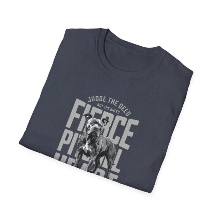 Fierce pitbull heart Unisex Softstyle T-Shirt - Image 24