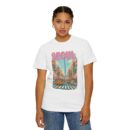 Seoul Inspired Unisex Garment-Dyed T-Shirt - Trendy Streetwear with Cityscape Design