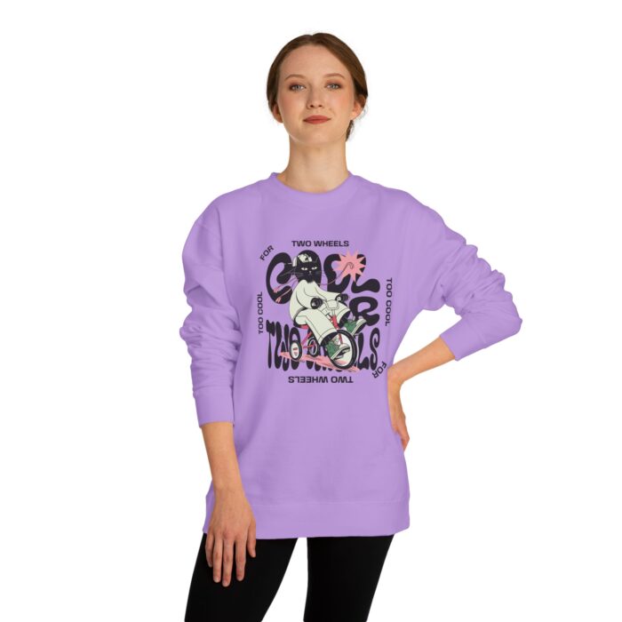 Too cool for two wheels Unisex Crew Neck Sweatshirt - Image 44