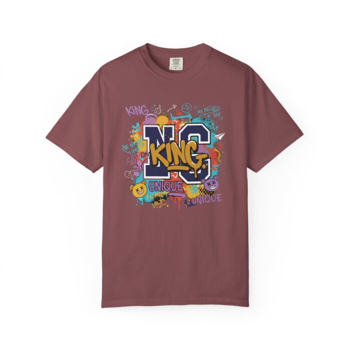 Unisex Garment-Dyed T-Shirt - Colorful 'King' Graphic Tee for Trendsetters - Image 17