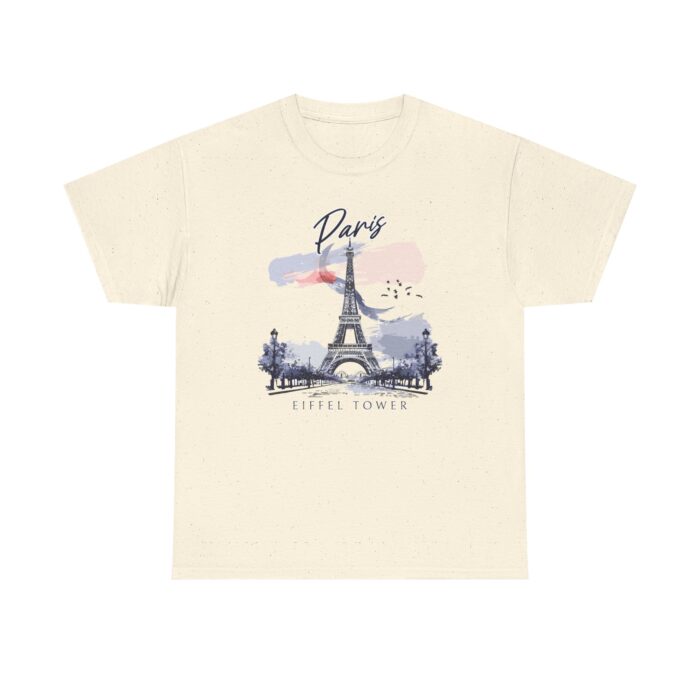 Paris Eiffel Tower Unisex Heavy Cotton Tee, Travel Shirt, Gift for Travelers, Vacation Shirt, Paris Lover Apparel - Image 34