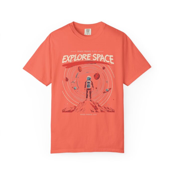 Explore Space Unisex Garment-Dyed T-Shirt | Adventure & Travel Theme - Image 13