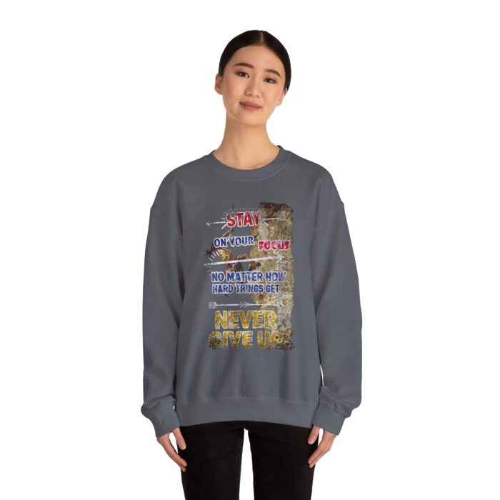 Never give up Unisex Heavy Blend™ Crewneck Sweatshirt - Image 24