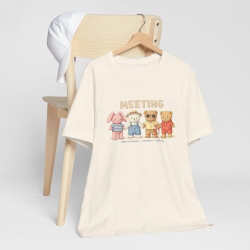 Cute Animal Meeting Tee, Short Sleeve T-Shirt for Kids and Adults, Perfect Gift for Family Gatherings, Birthdays, Friendship [...]