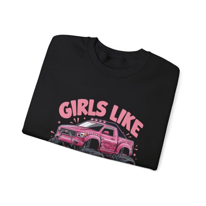 Girls like monster trucks Unisex Heavy Blend™ Crewneck Sweatshirt - Image 7