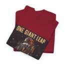 Moon Landing Adventure Tee - Unisex Heavy Cotton T-Shirt, Space Exploration Gift, Astronomy Shirt, Vintage Style Tee, One Giant Leap Design