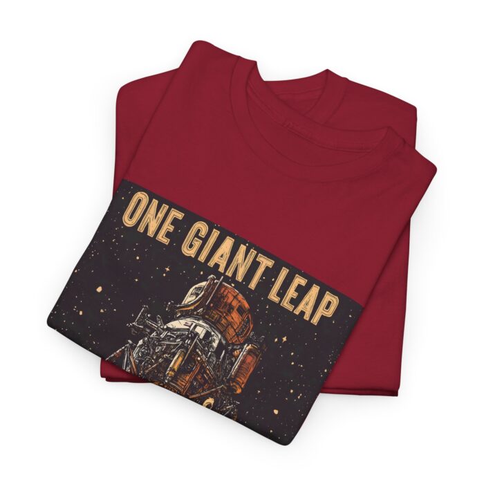 Moon Landing Adventure Tee - Unisex Heavy Cotton T-Shirt, Space Exploration Gift, Astronomy Shirt, Vintage Style Tee, One Giant Leap Design - Image 37