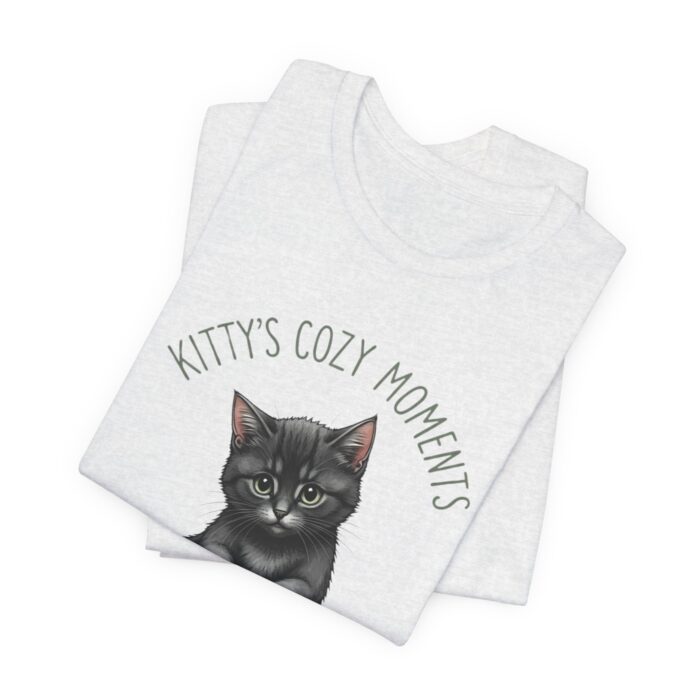 Cute Cat Jersey Tee - Kitty's Cozy Moments, Pet Lover Shirt, Gifts for Cat Owners, Animal Lover Apparel, Fun Cat Lover Tee - Image 15