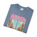 Seoul Inspired Unisex Garment-Dyed T-Shirt - Trendy Streetwear with Cityscape Design