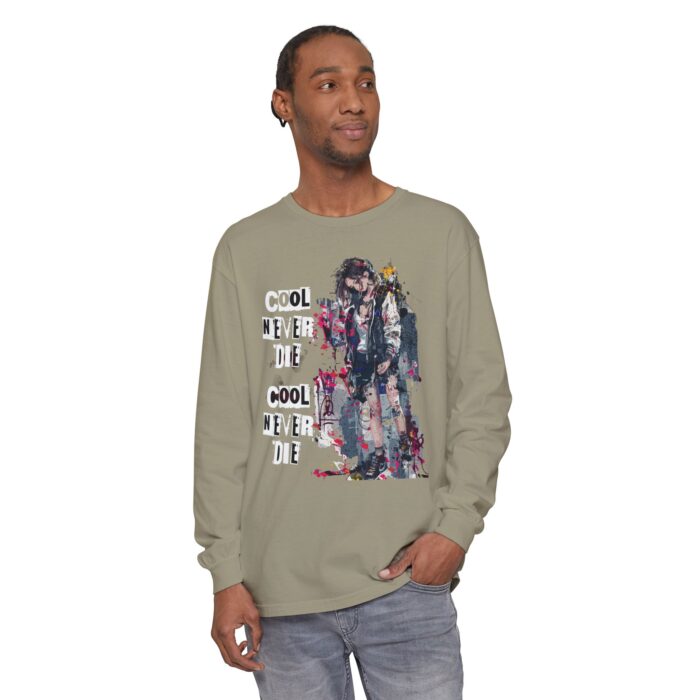 Cool never die Garment-dyed Long Sleeve T-Shirt - Image 51