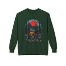 Ride the wild roads Unisex Midweight Softstyle Fleece Crewneck Sweatshirt