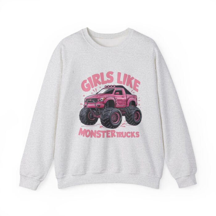 Girls like monster trucks Unisex Heavy Blend™ Crewneck Sweatshirt - Image 13