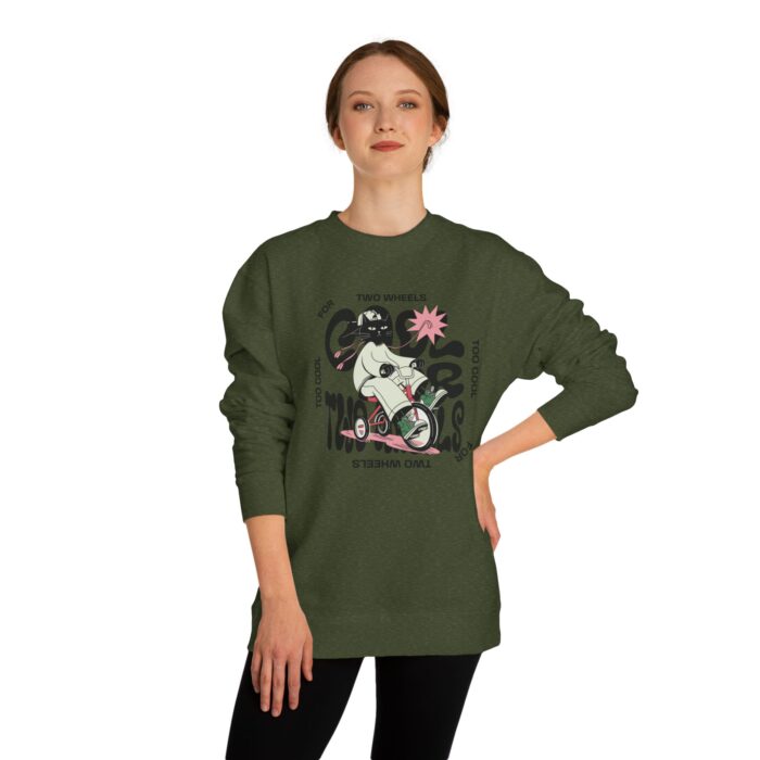 Too cool for two wheels Unisex Crew Neck Sweatshirt - Image 28