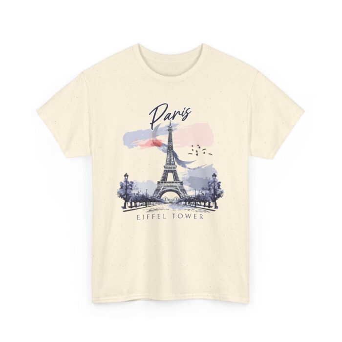 Paris Eiffel Tower Unisex Heavy Cotton Tee, Travel Shirt, Gift for Travelers, Vacation Shirt, Paris Lover Apparel - Image 36